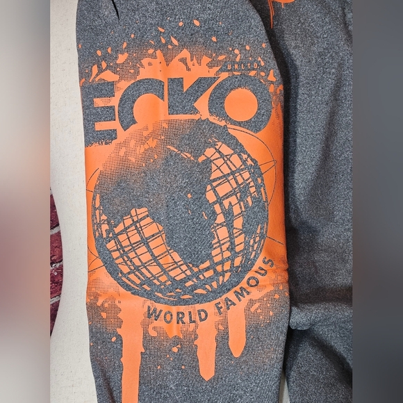 Ecko Unltd Gray Joggers with Orange Accents Mens Large - Picture 15 of 15